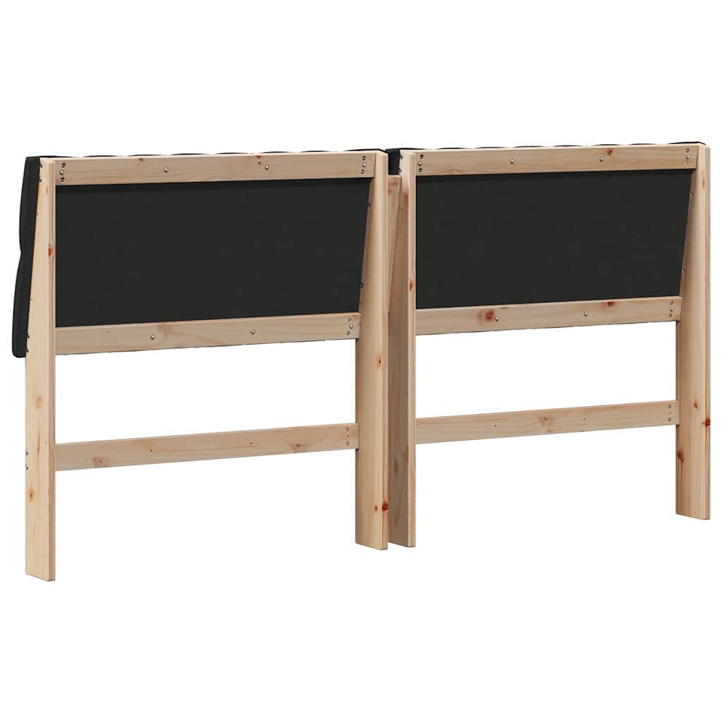 Tête de lit capitonnée Noir 180 cm Pin massif - XIOS