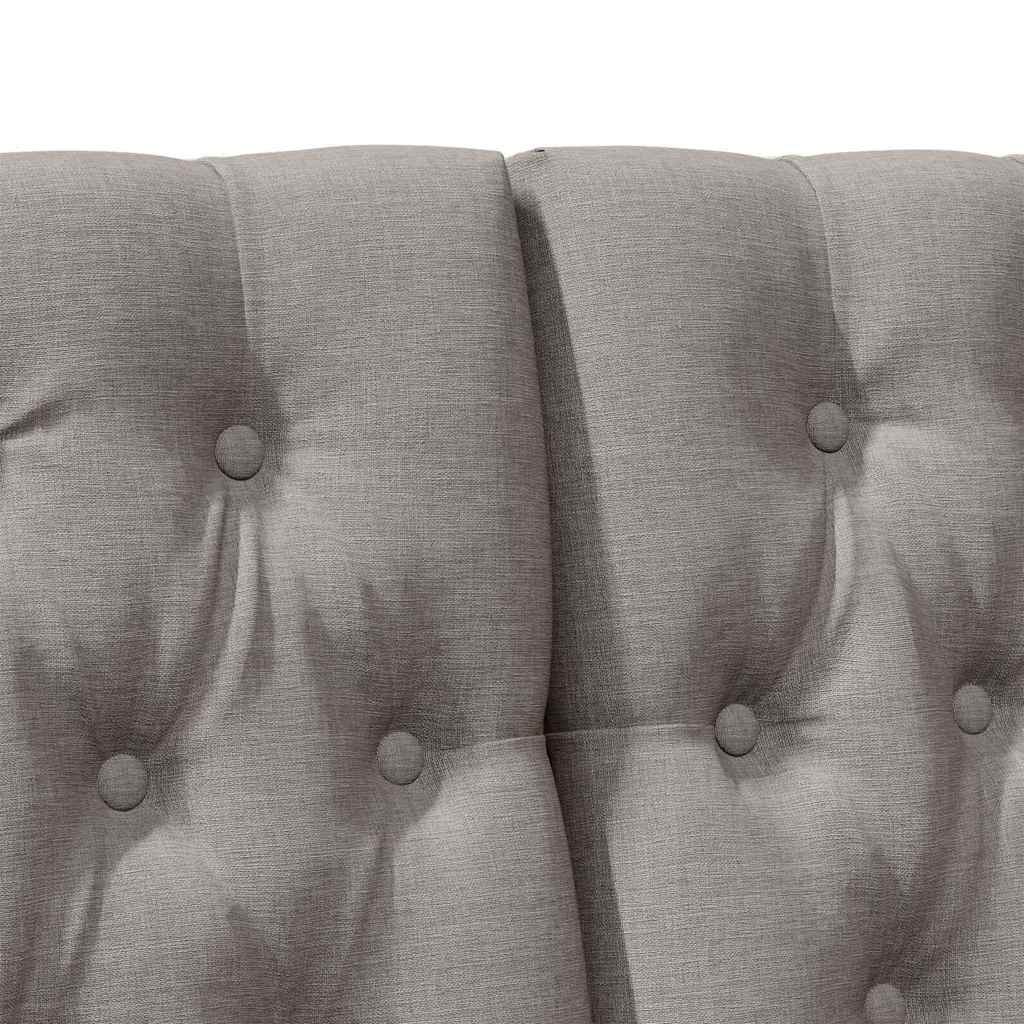 Tête de lit capitonnée Taupe 180 cm Pin massif - XIOS