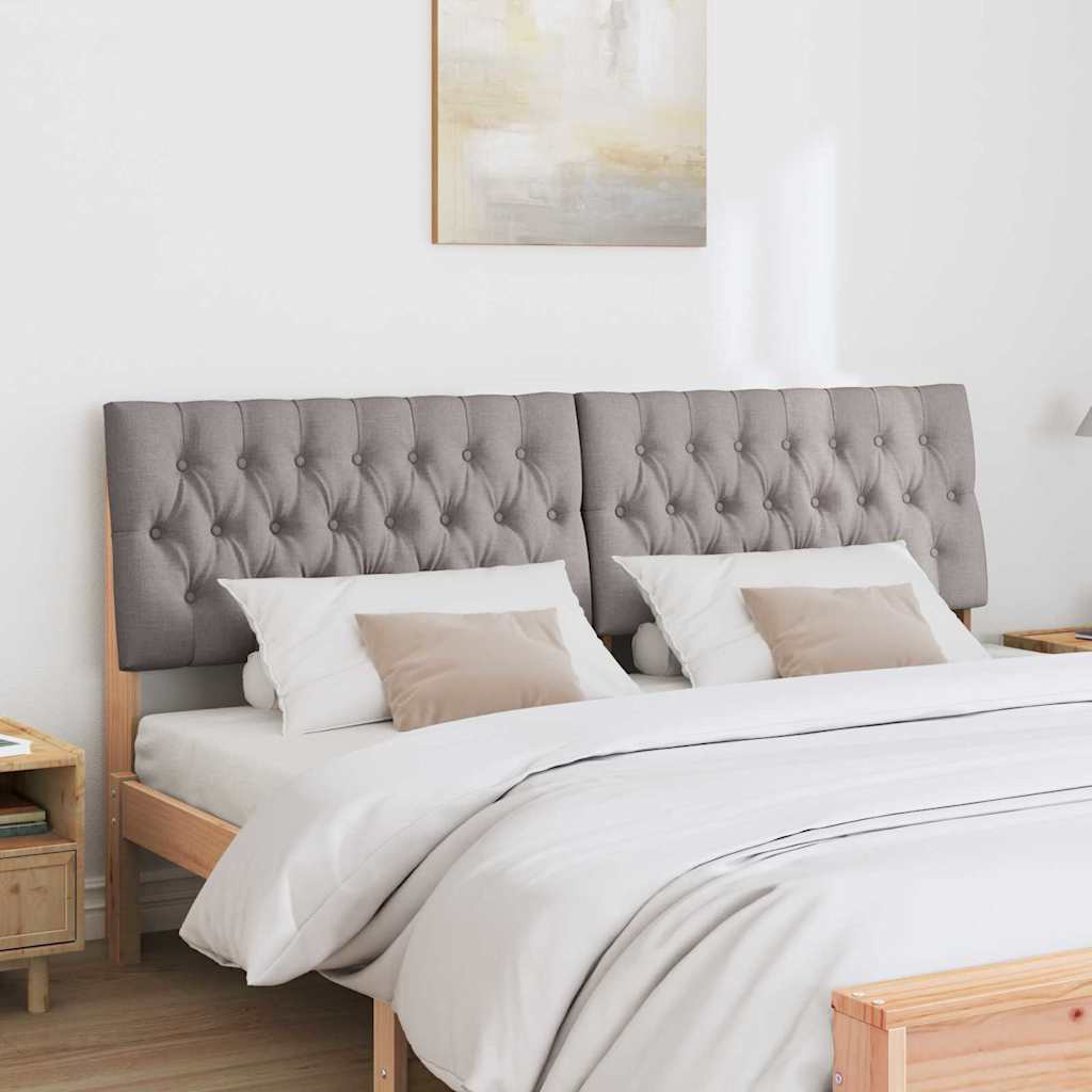 Tête de lit capitonnée Taupe 180 cm Pin massif - XIOS