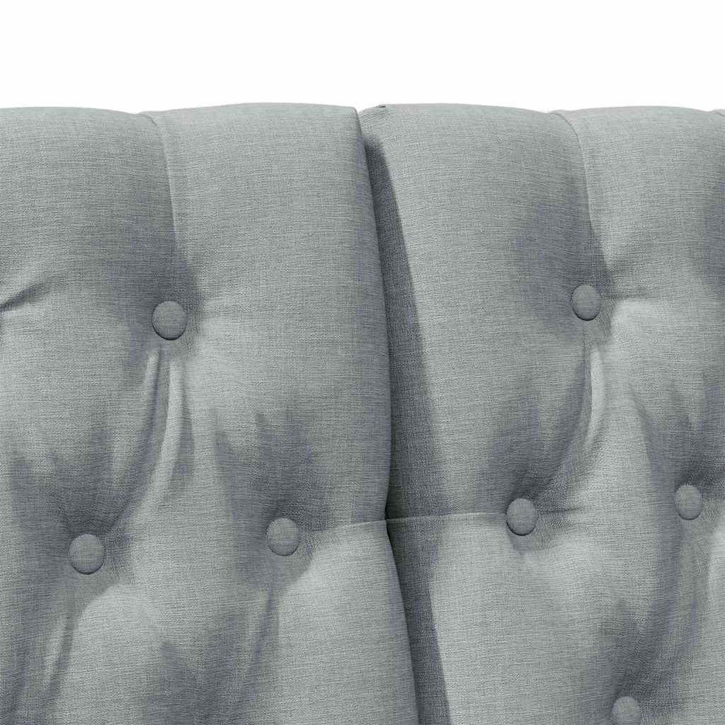 Tête de lit capitonnée Gris clair 180 cm Pin massif - XIOS