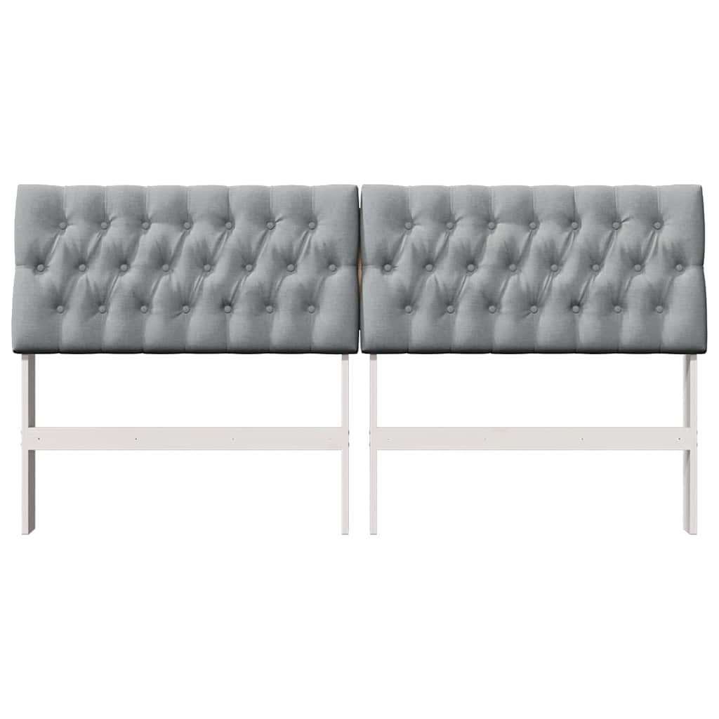 Tête de lit capitonnée Gris clair 180 cm Pin massif - XIOS