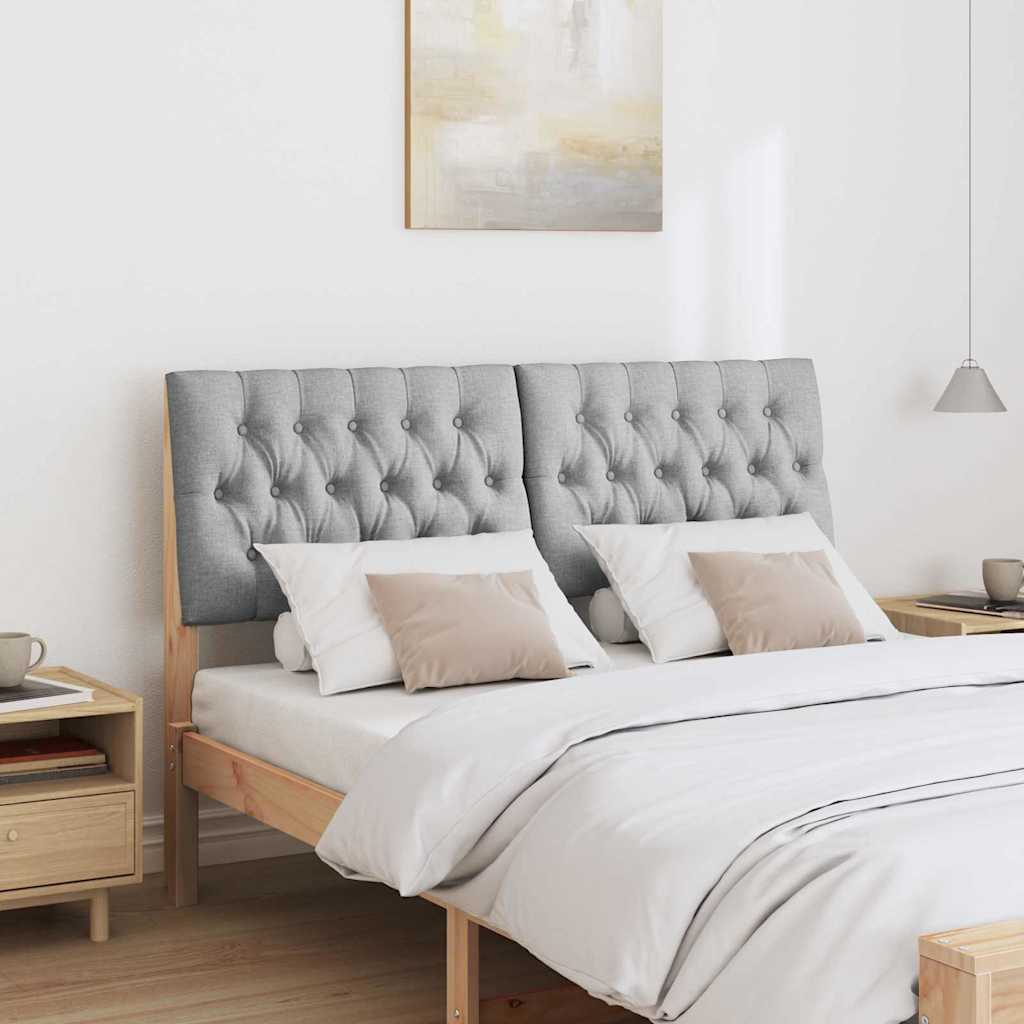 Tête de lit capitonnée Gris clair 150 cm Pin massif - XIOS