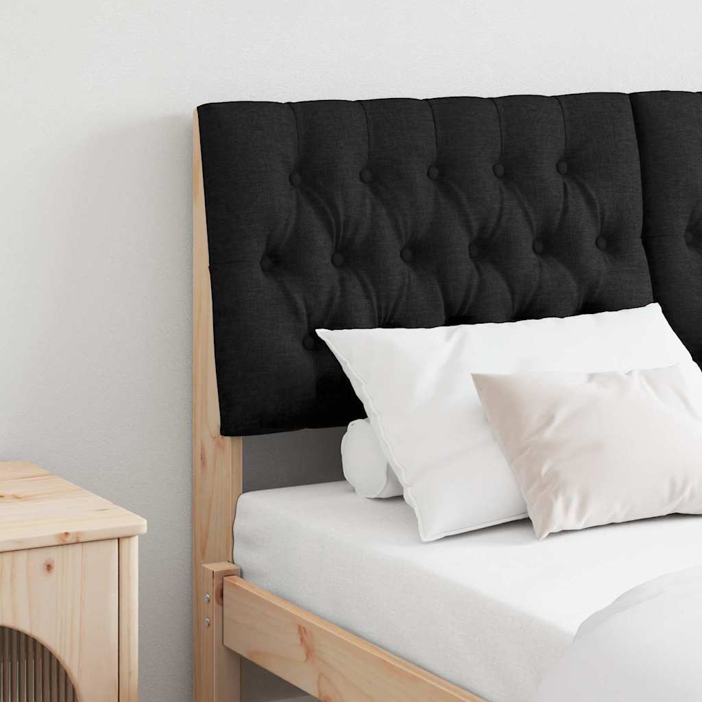 Tête de lit capitonnée Noir 150 cm Pin massif - XIOS