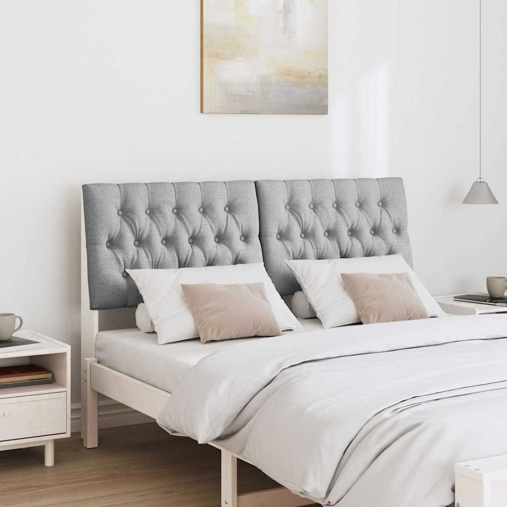 Tête de lit capitonnée Gris clair 150 cm Pin massif - XIOS