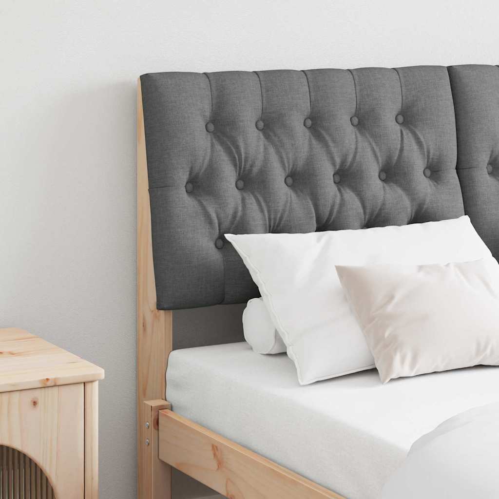 Tête de lit capitonnée Gris foncé 140 cm Pin massif - XIOS