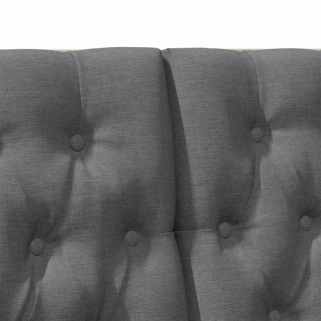 Tête de lit capitonnée Gris foncé 120 cm Pin massif - XIOS