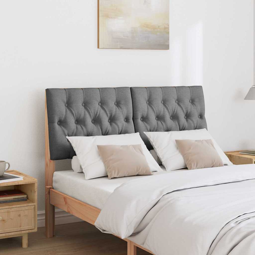 Tête de lit capitonnée Gris foncé 120 cm Pin massif - XIOS