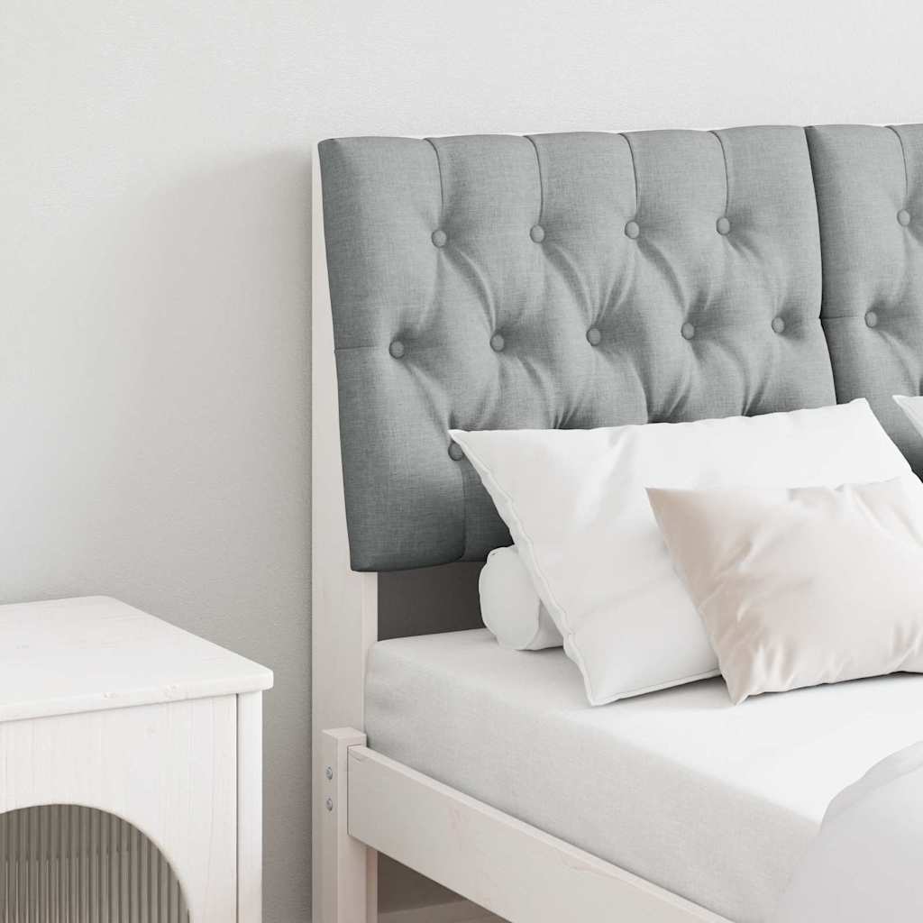 Tête de lit capitonnée Gris clair 120 cm Pin massif - XIOS