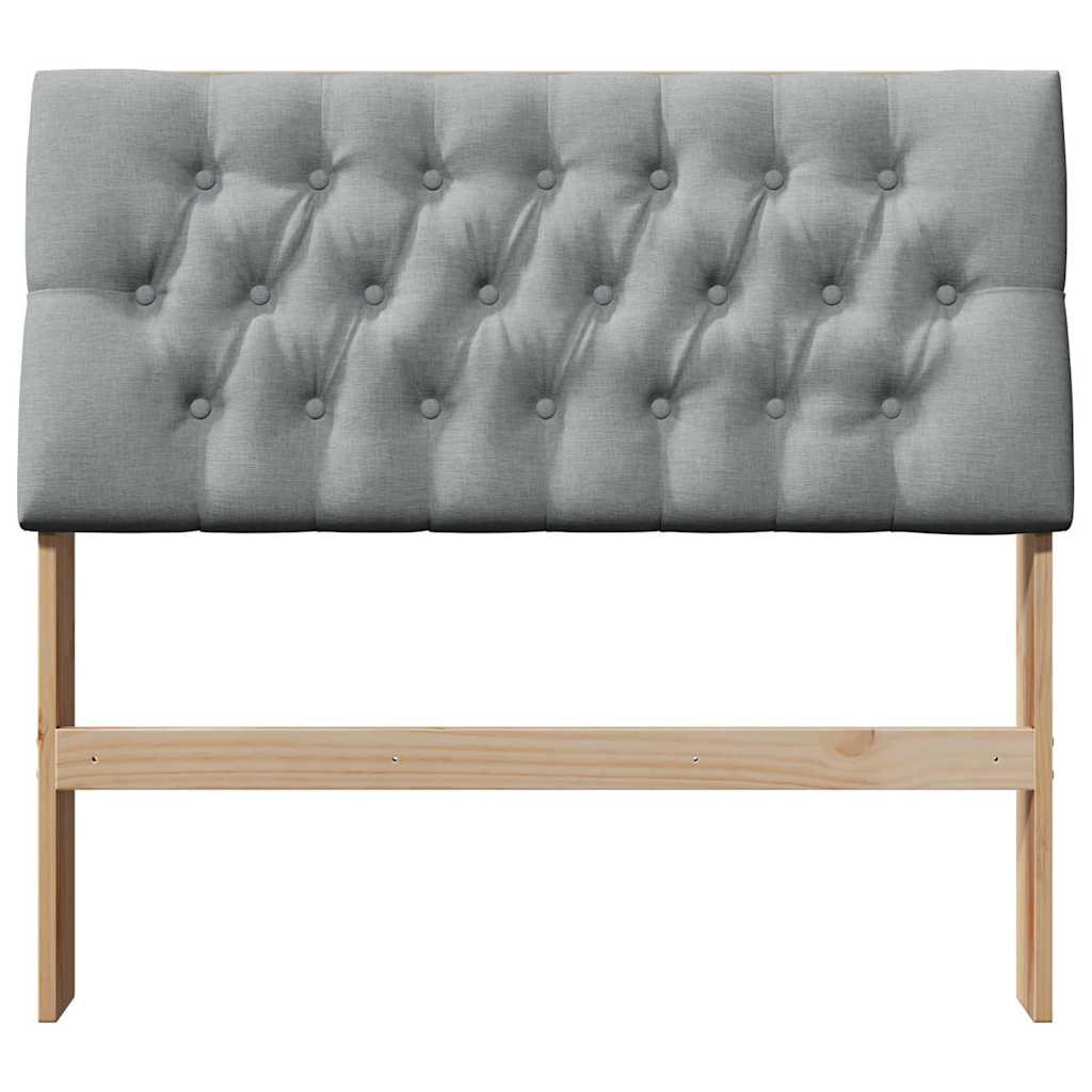 Tête de lit capitonnée Gris clair 100 cm Pin massif - XIOS