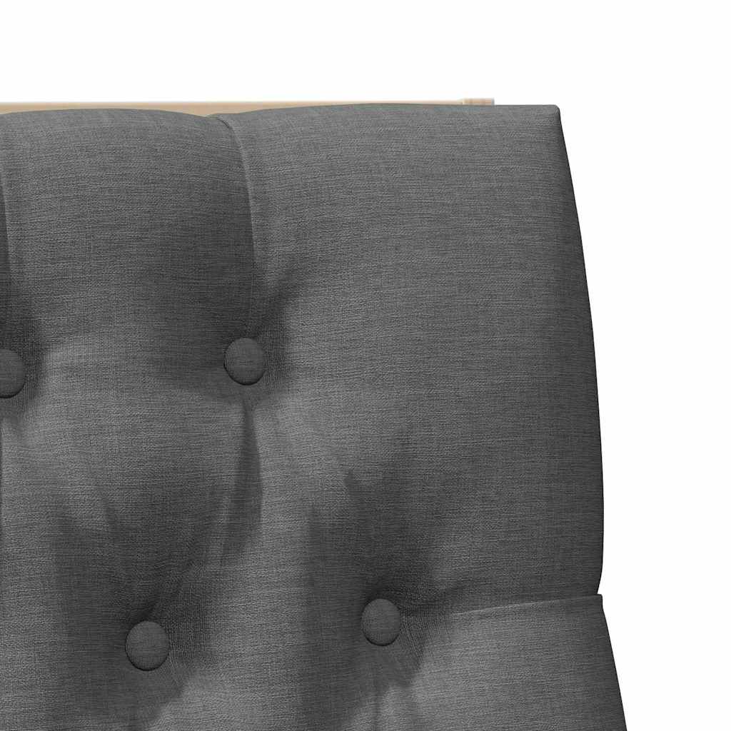 Tête de lit capitonnée Gris foncé 100 cm Pin massif - XIOS