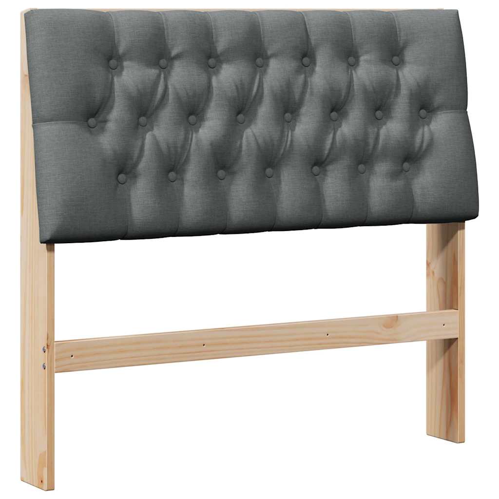 Tête de lit capitonnée Gris foncé 100 cm Pin massif - XIOS