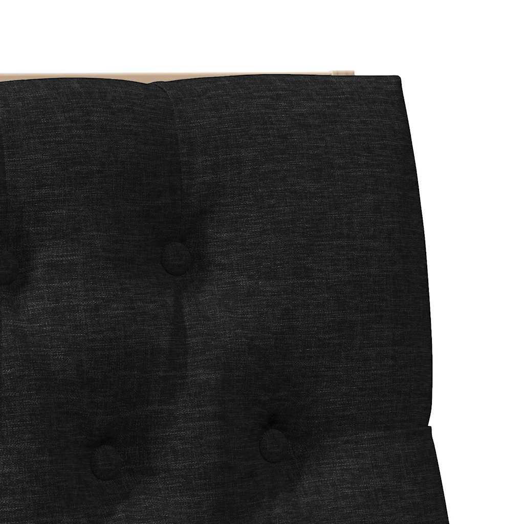 Tête de lit capitonnée Noir 100 cm Pin massif - XIOS