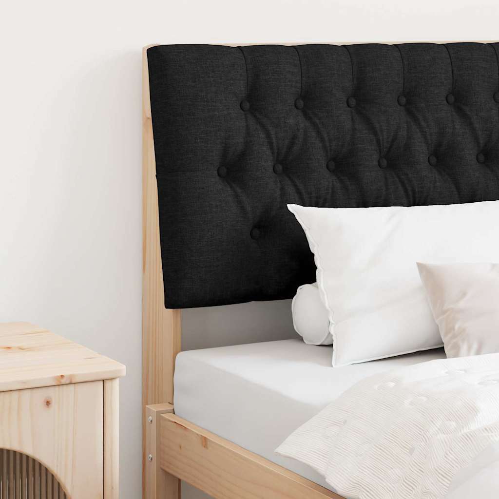 Tête de lit capitonnée Noir 100 cm Pin massif - XIOS