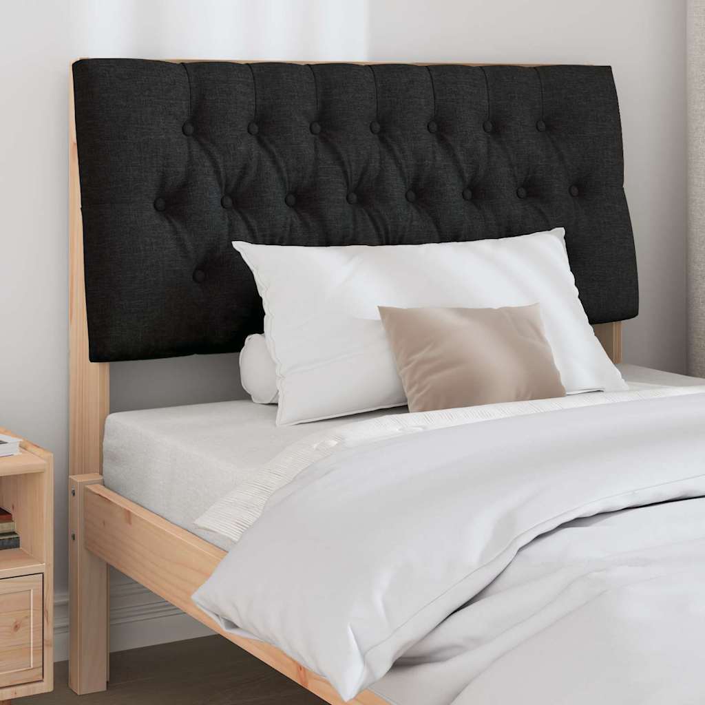 Tête de lit capitonnée Noir 100 cm Pin massif - XIOS