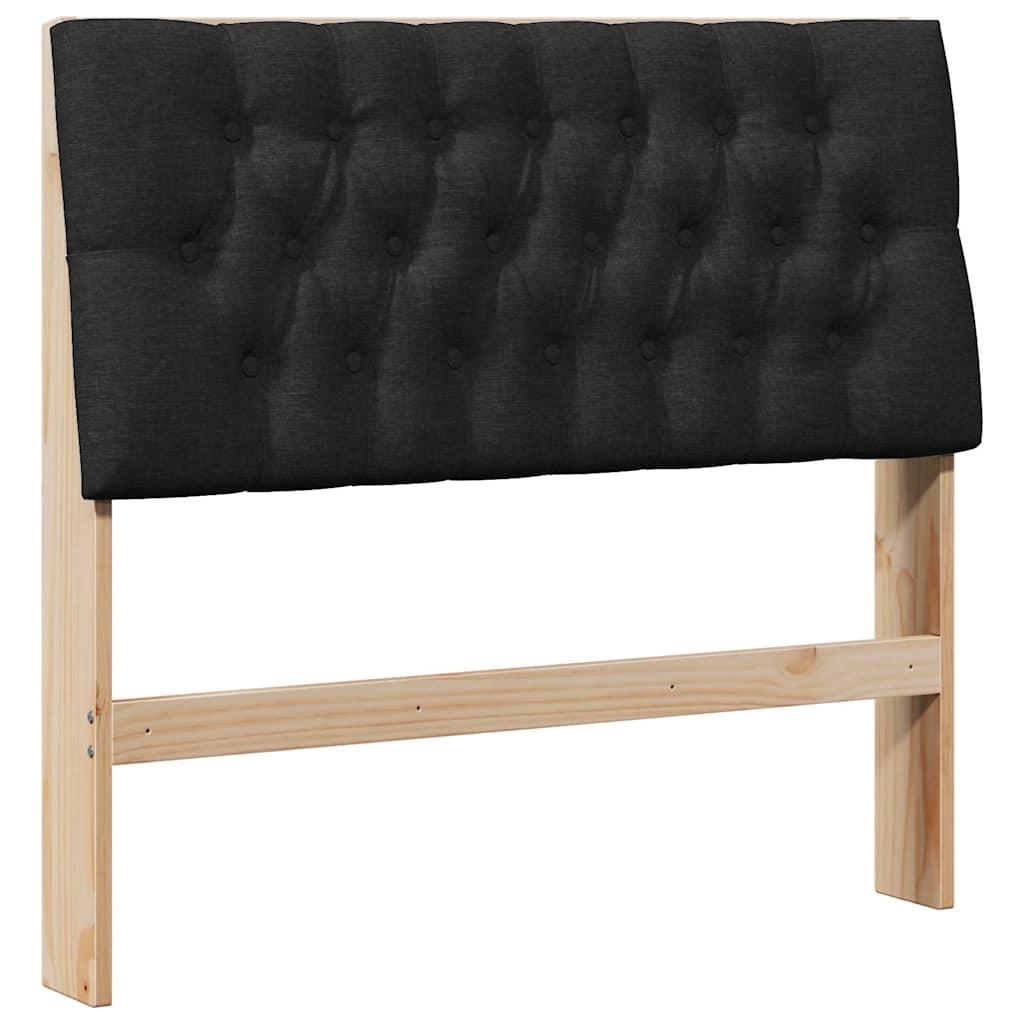 Tête de lit capitonnée Noir 100 cm Pin massif - XIOS
