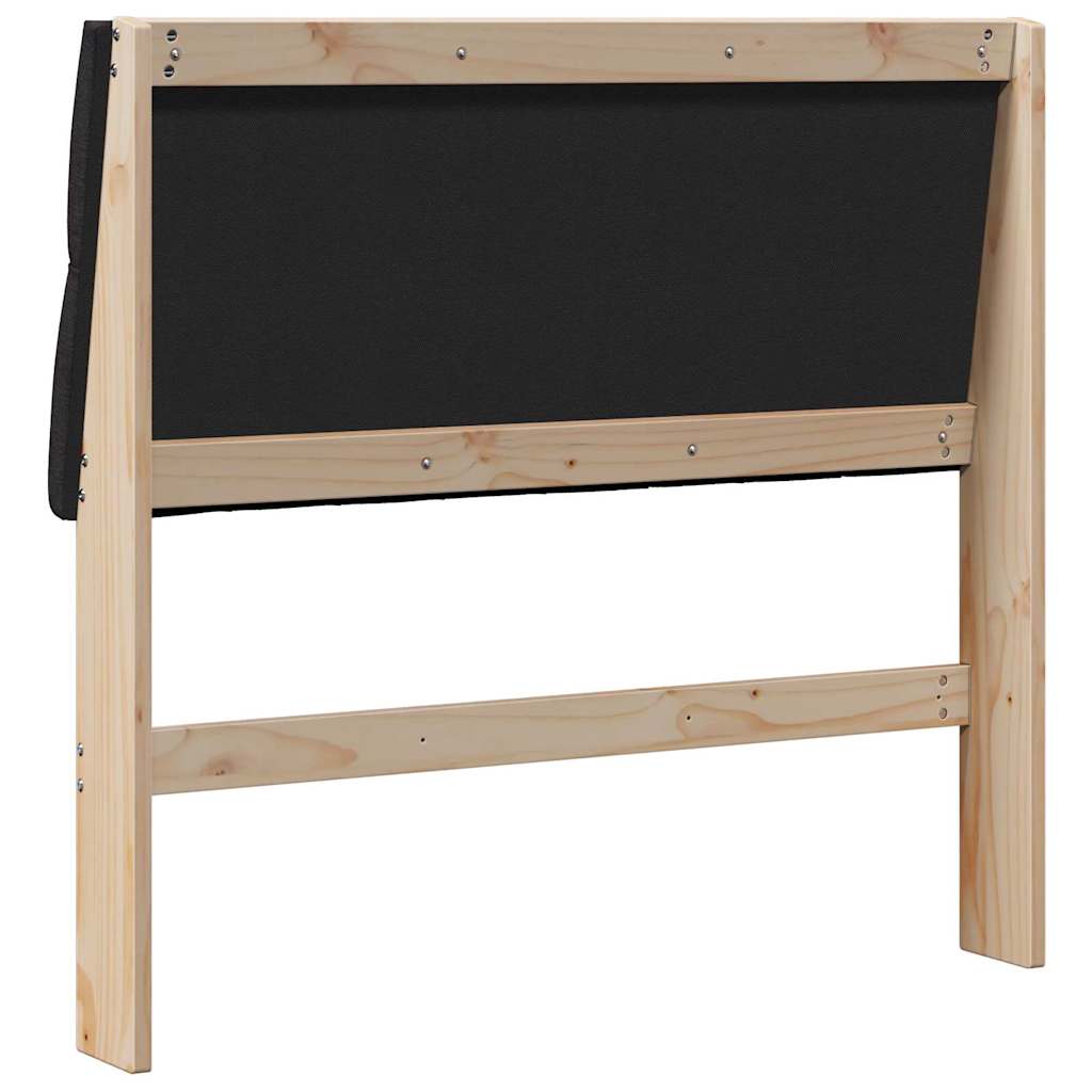 Tête de lit capitonnée Noir 100 cm Pin massif - XIOS