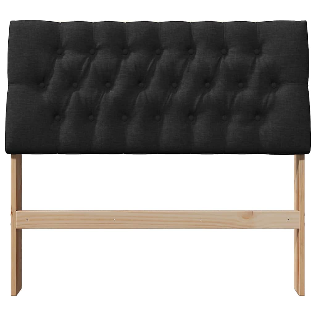 Tête de lit capitonnée Noir 100 cm Pin massif - XIOS