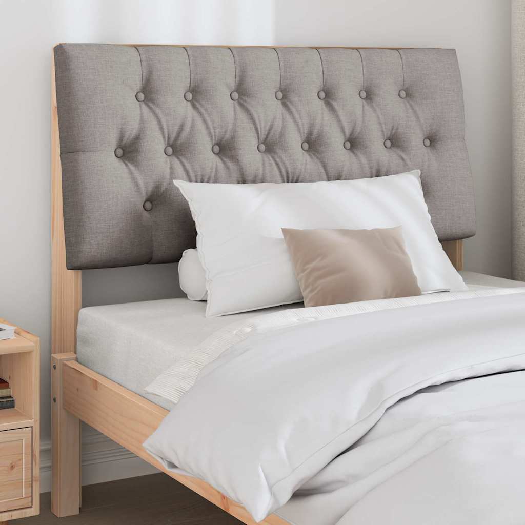 Tête de lit capitonnée Taupe 100 cm Pin massif - XIOS