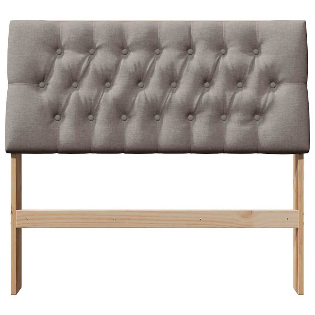Tête de lit capitonnée Taupe 100 cm Pin massif - XIOS