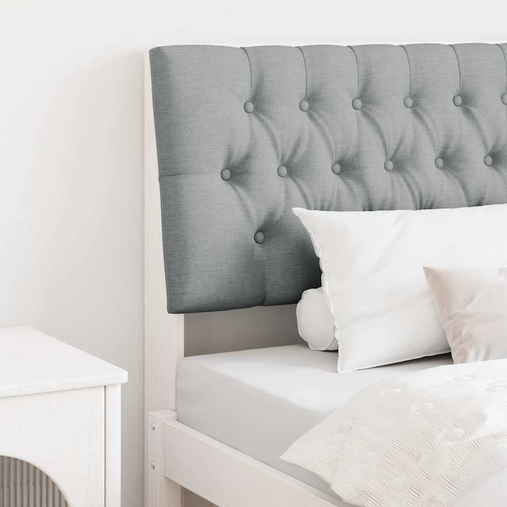 Tête de lit capitonnée Gris clair 100 cm Pin massif - XIOS