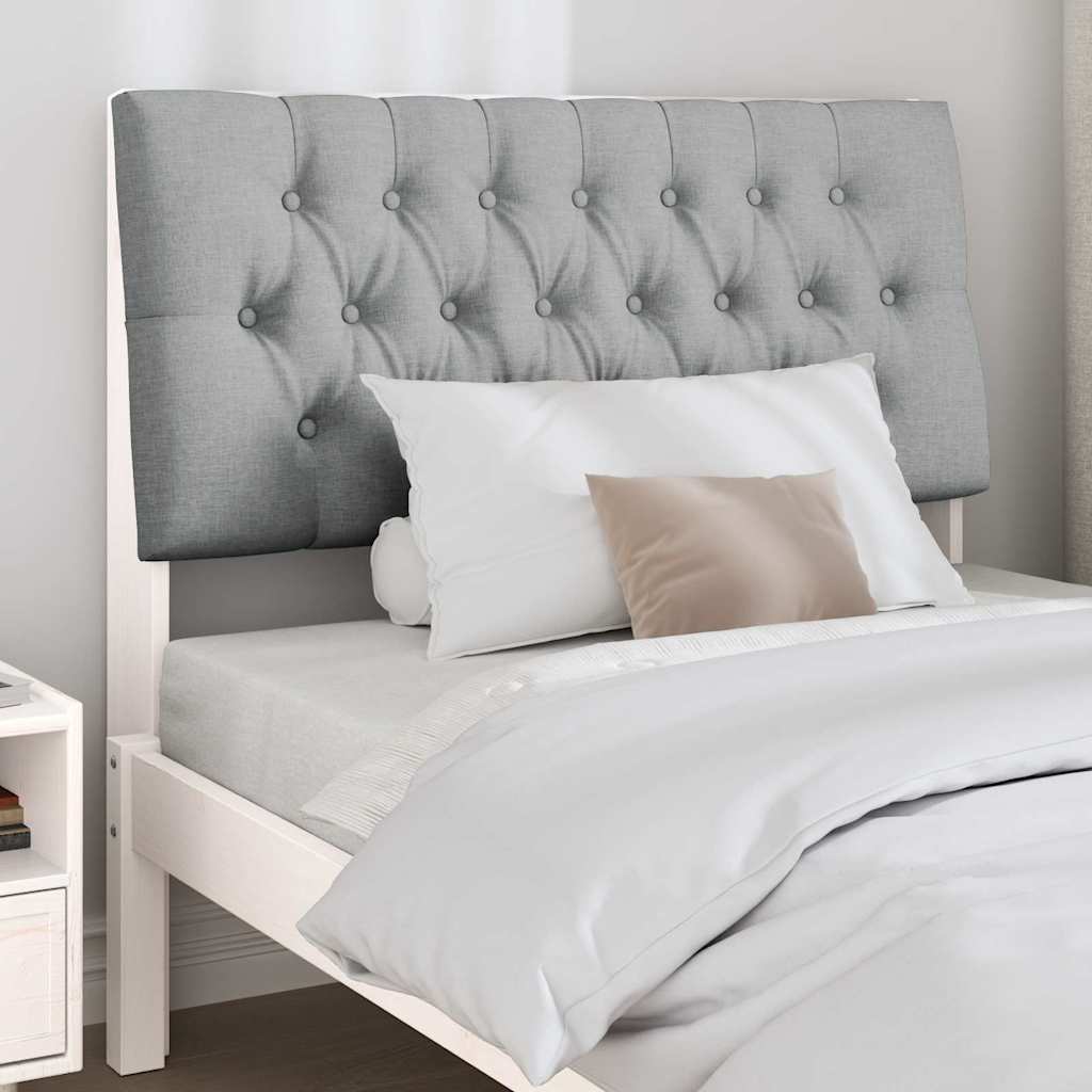Tête de lit capitonnée Gris clair 100 cm Pin massif - XIOS