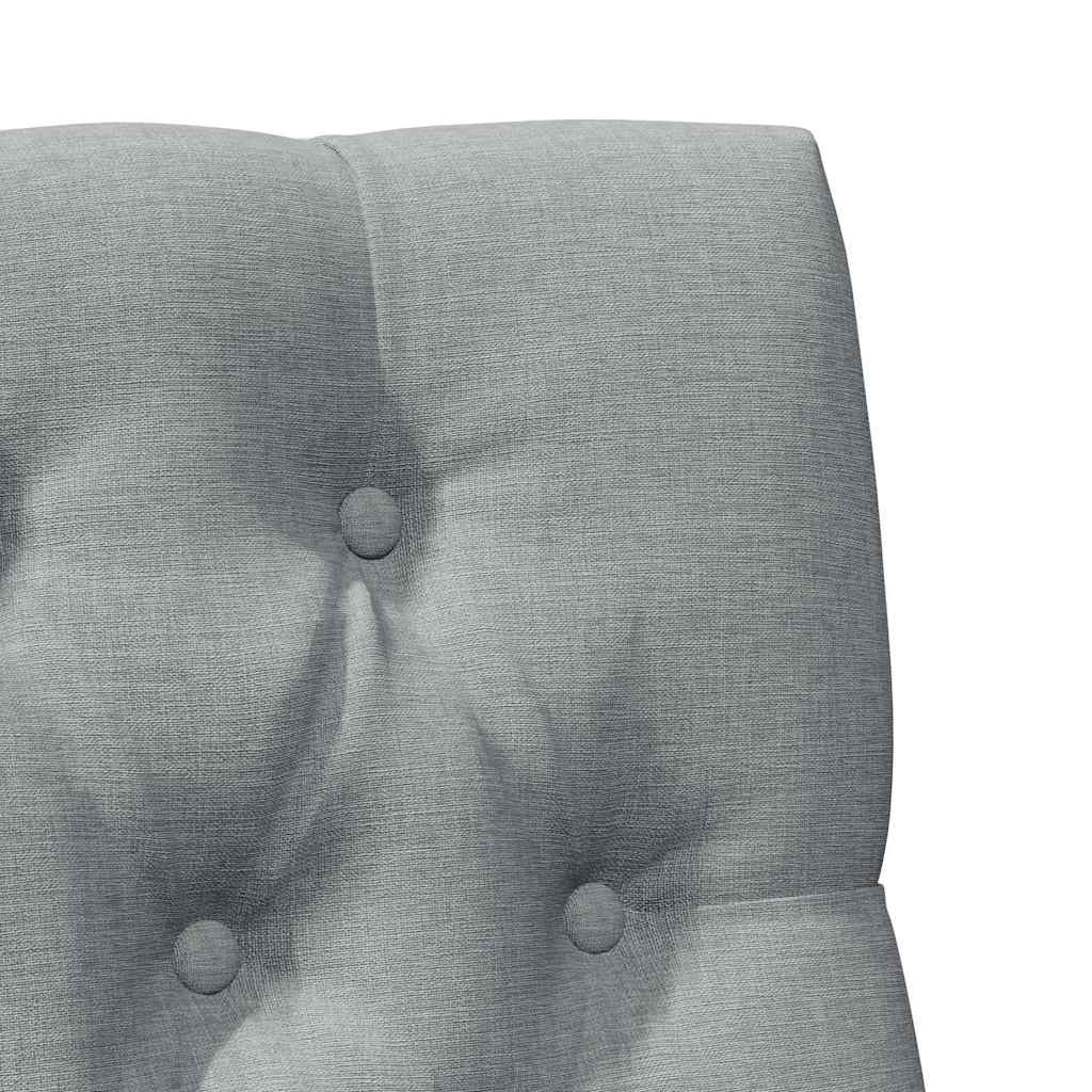 Tête de lit capitonnée Gris clair 80 cm Pin massif - XIOS