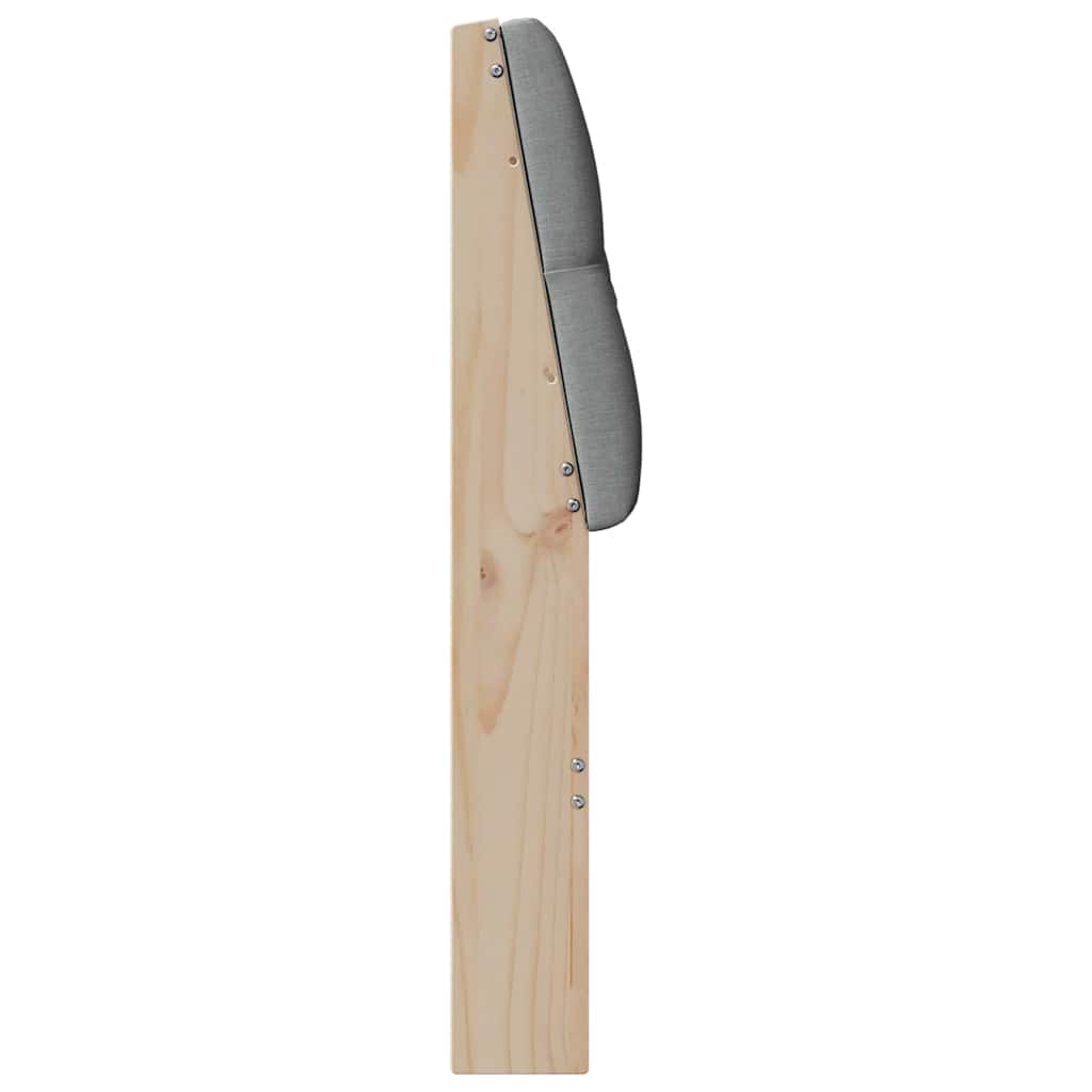 Tête de lit capitonnée Gris clair 80 cm Pin massif - XIOS