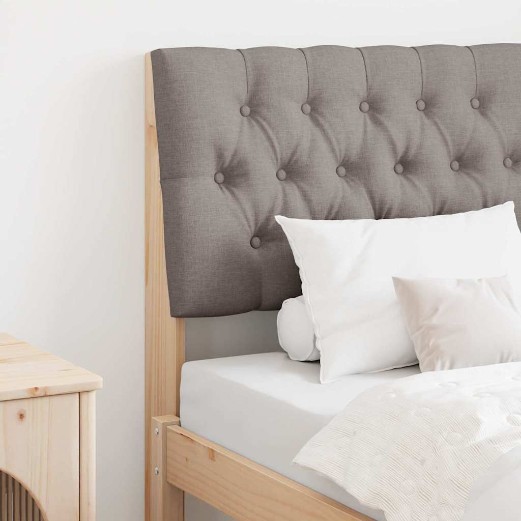 Tête de lit capitonnée Taupe 80 cm Pin massif - XIOS