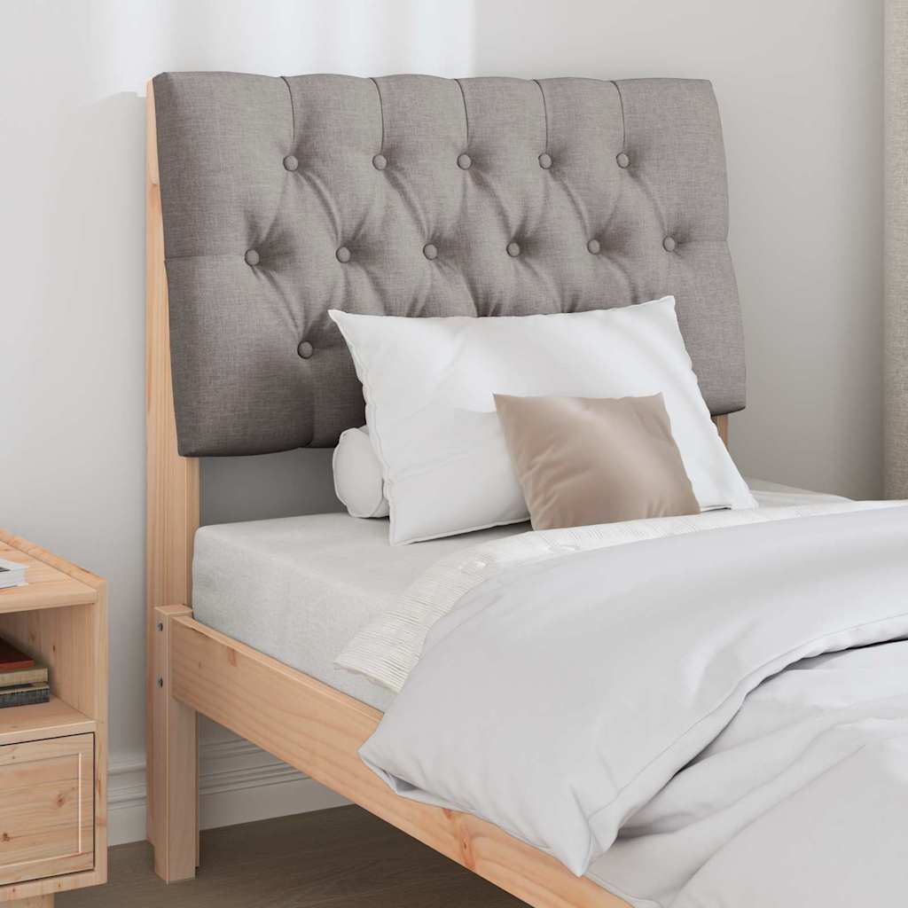 Tête de lit capitonnée Taupe 80 cm Pin massif - XIOS