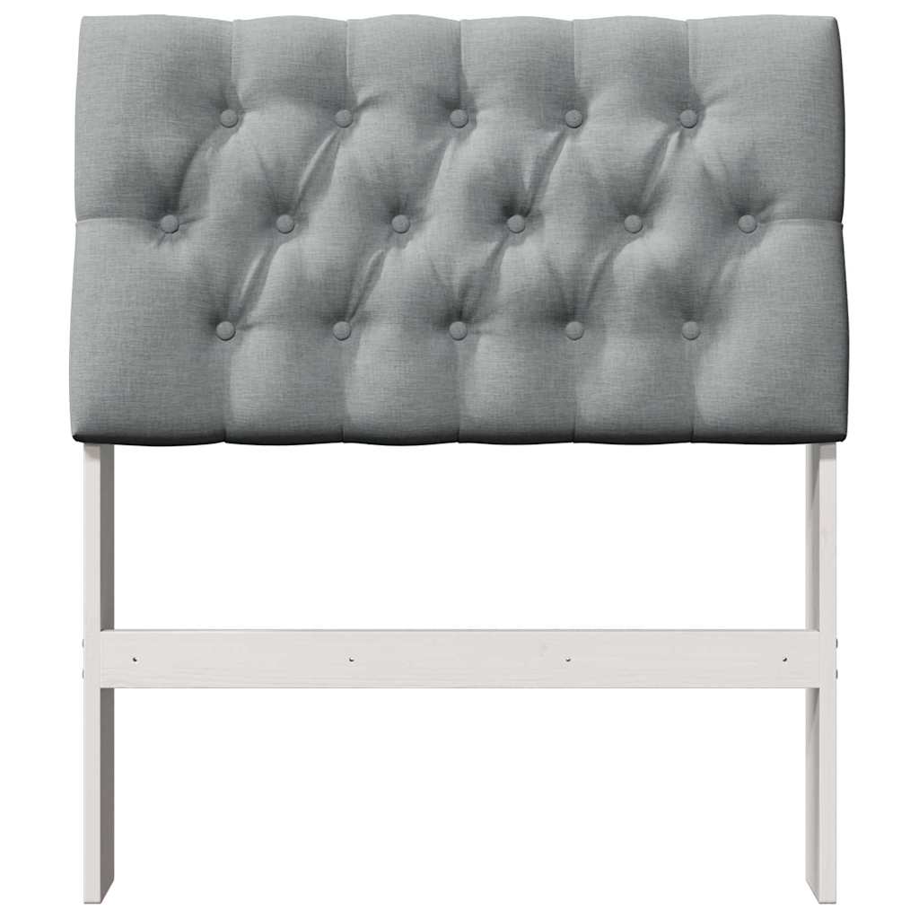 Tête de lit capitonnée Gris clair 80 cm Pin massif - XIOS