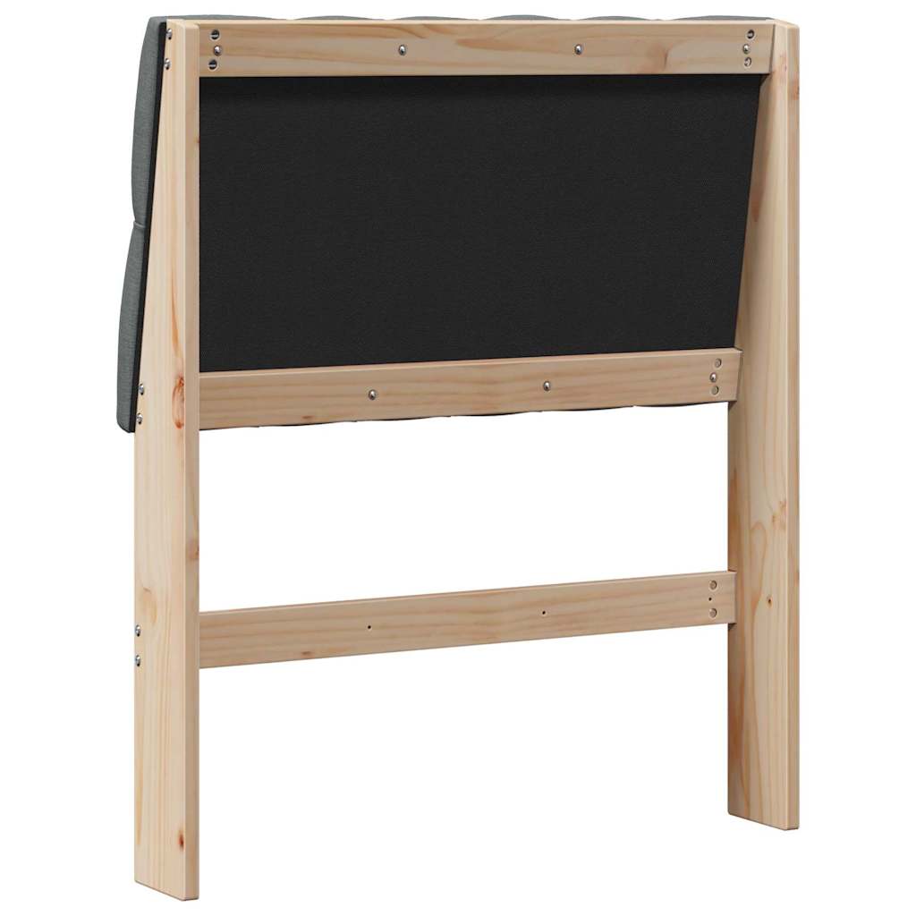 Tête de lit capitonnée Gris foncé 75 cm Pin massif - XIOS