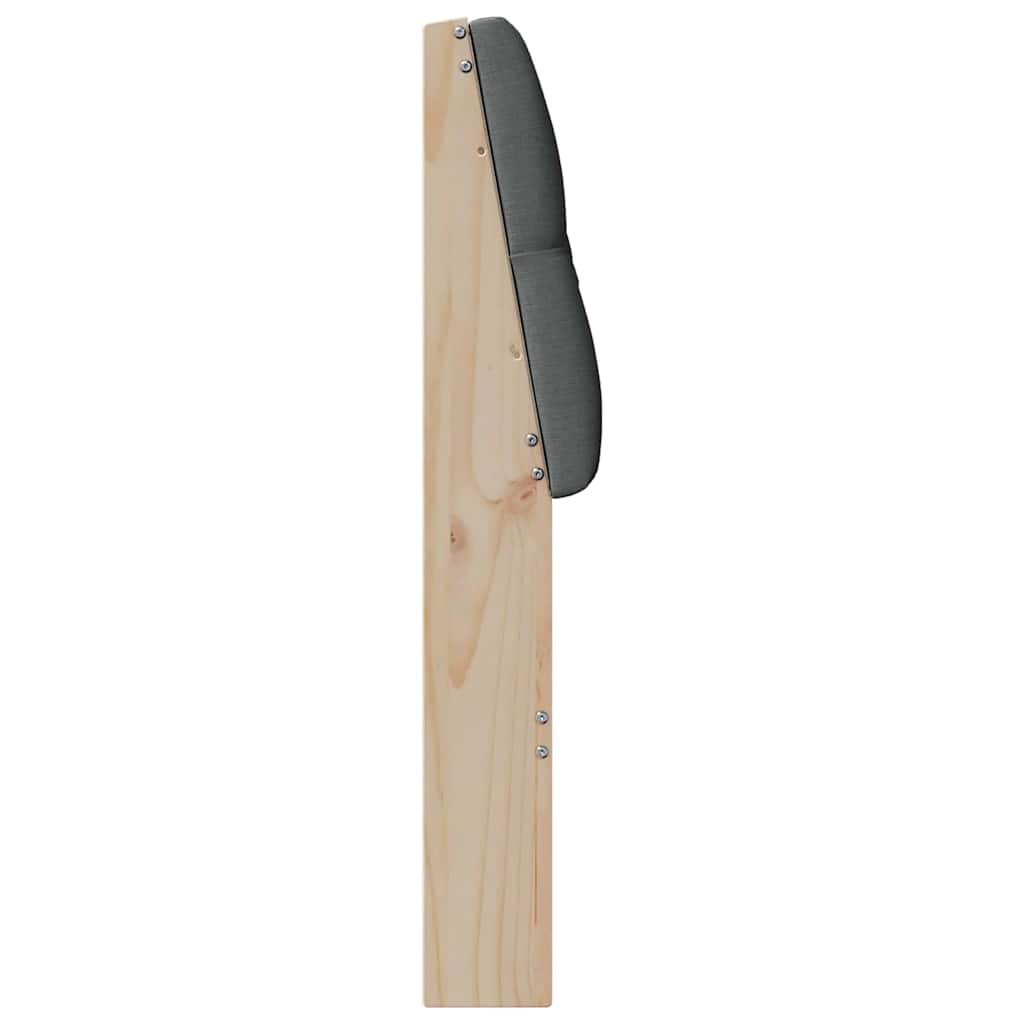 Tête de lit capitonnée Gris foncé 75 cm Pin massif - XIOS