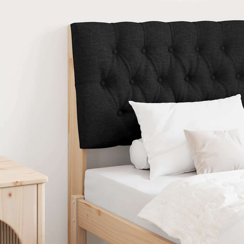 Tête de lit capitonnée Noir 75 cm Pin massif - XIOS