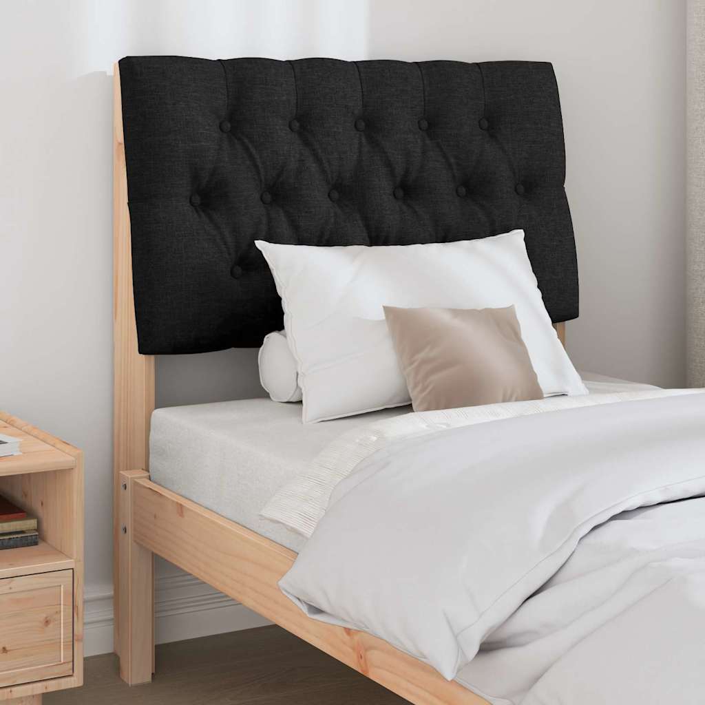 Tête de lit capitonnée Noir 75 cm Pin massif - XIOS