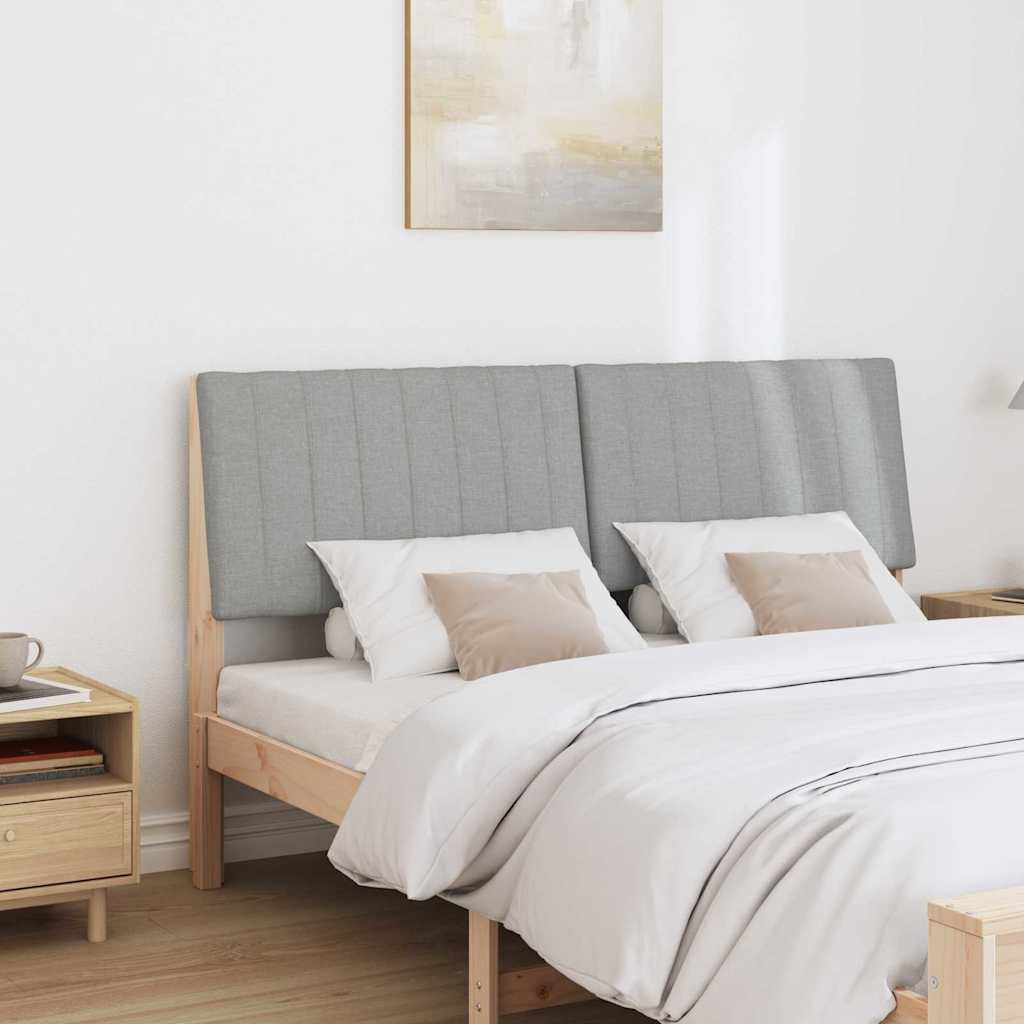 Tête de lit capitonnée Gris clair 160 cm Pin massif - XIOS