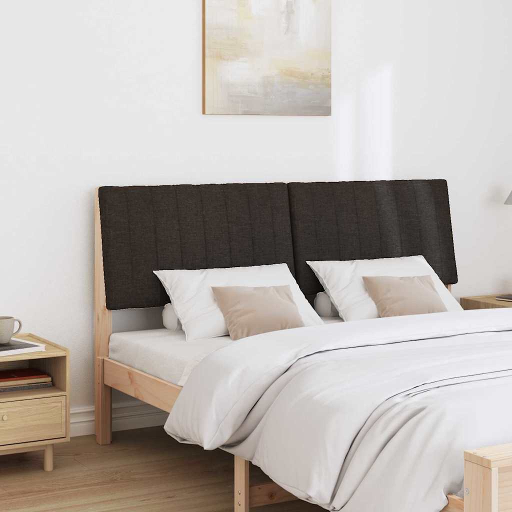 Tête de lit capitonnée Noir 160 cm Pin massif - XIOS