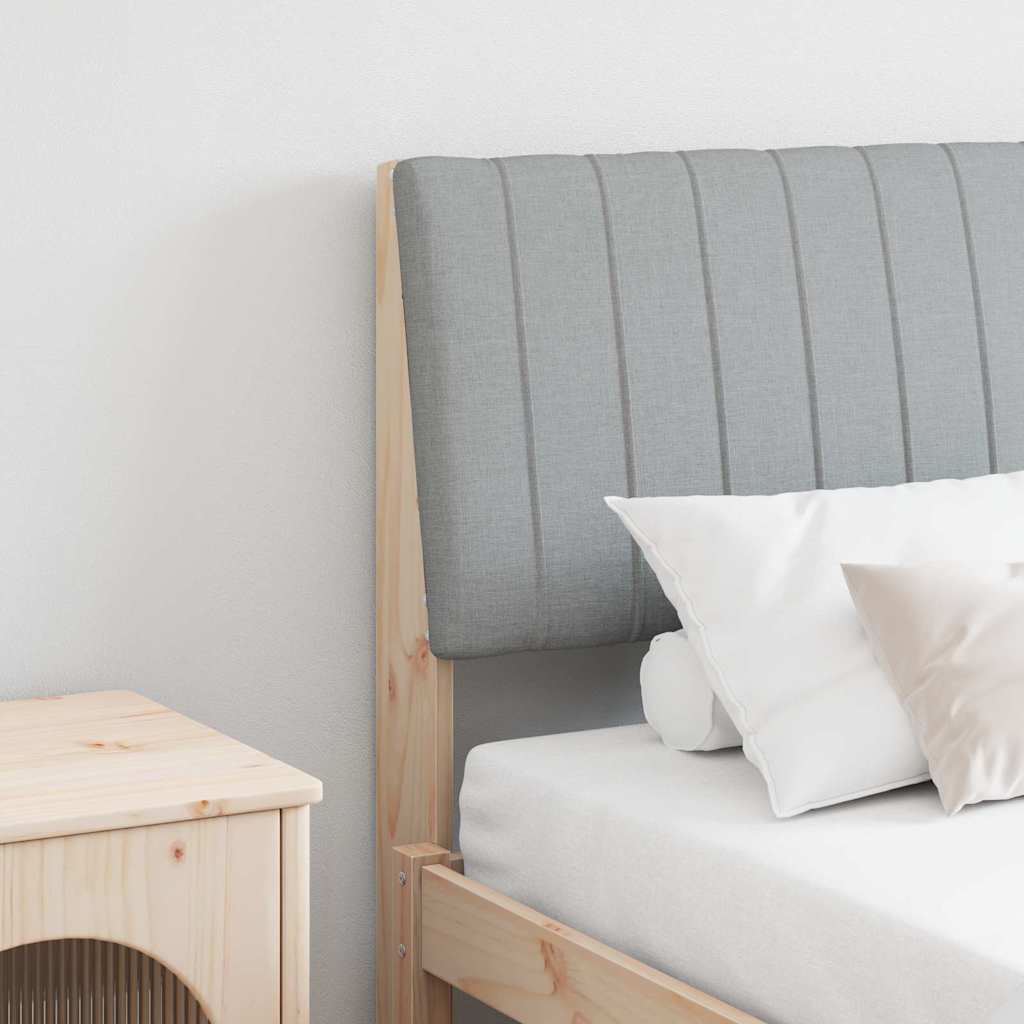 Tête de lit capitonnée Gris clair 150 cm Pin massif - XIOS