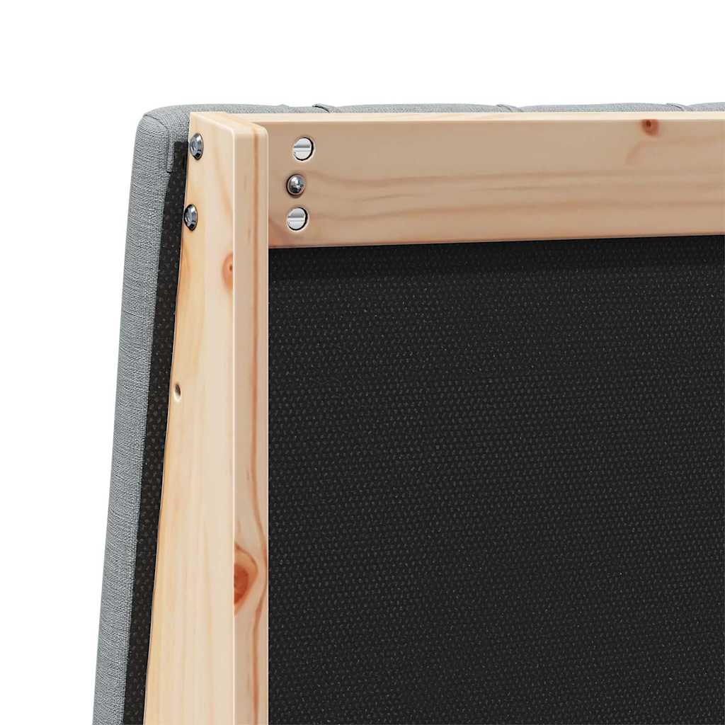 Tête de lit capitonnée Gris clair 140 cm Pin massif - XIOS