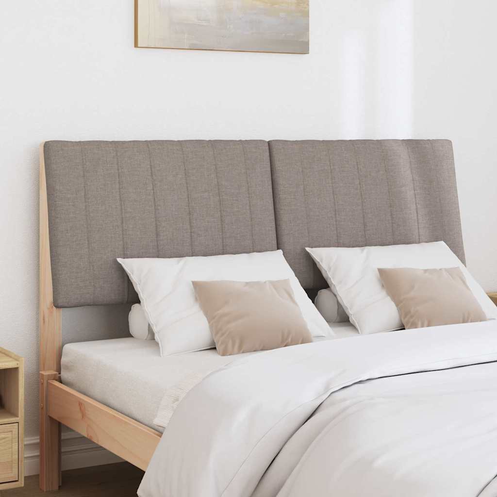 Tête de lit capitonnée Taupe 140 cm Pin massif - XIOS