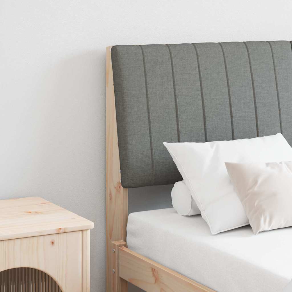 Tête de lit capitonnée Gris foncé 135 cm Pin massif - XIOS