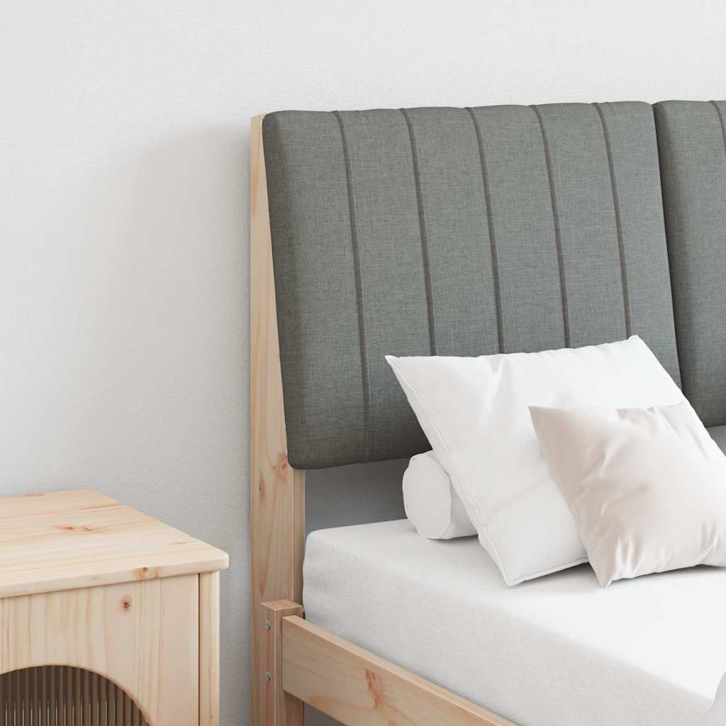Tête de lit capitonnée Gris foncé 120 cm Pin massif - XIOS