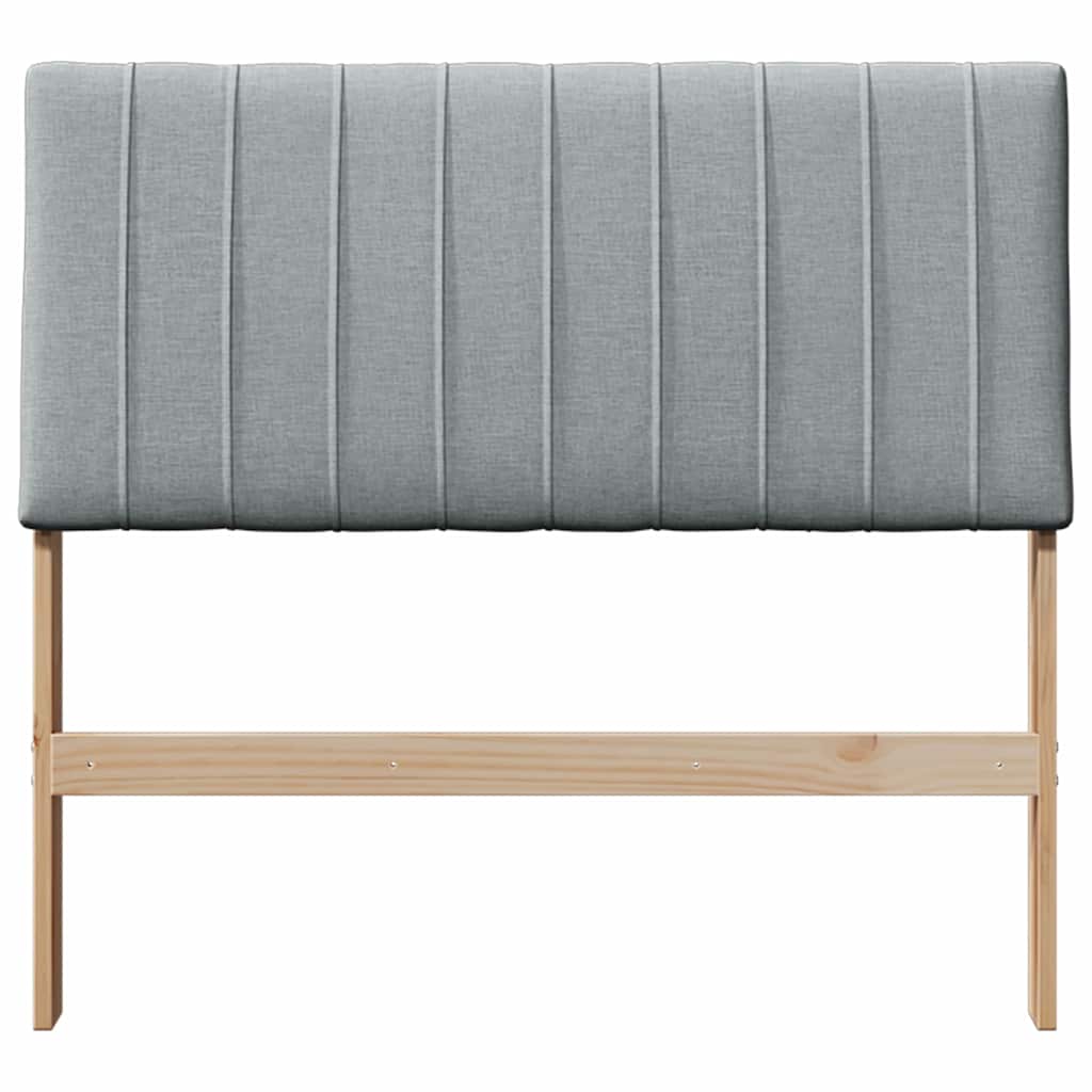 Tête de lit capitonnée Gris clair 100 cm Pin massif - XIOS