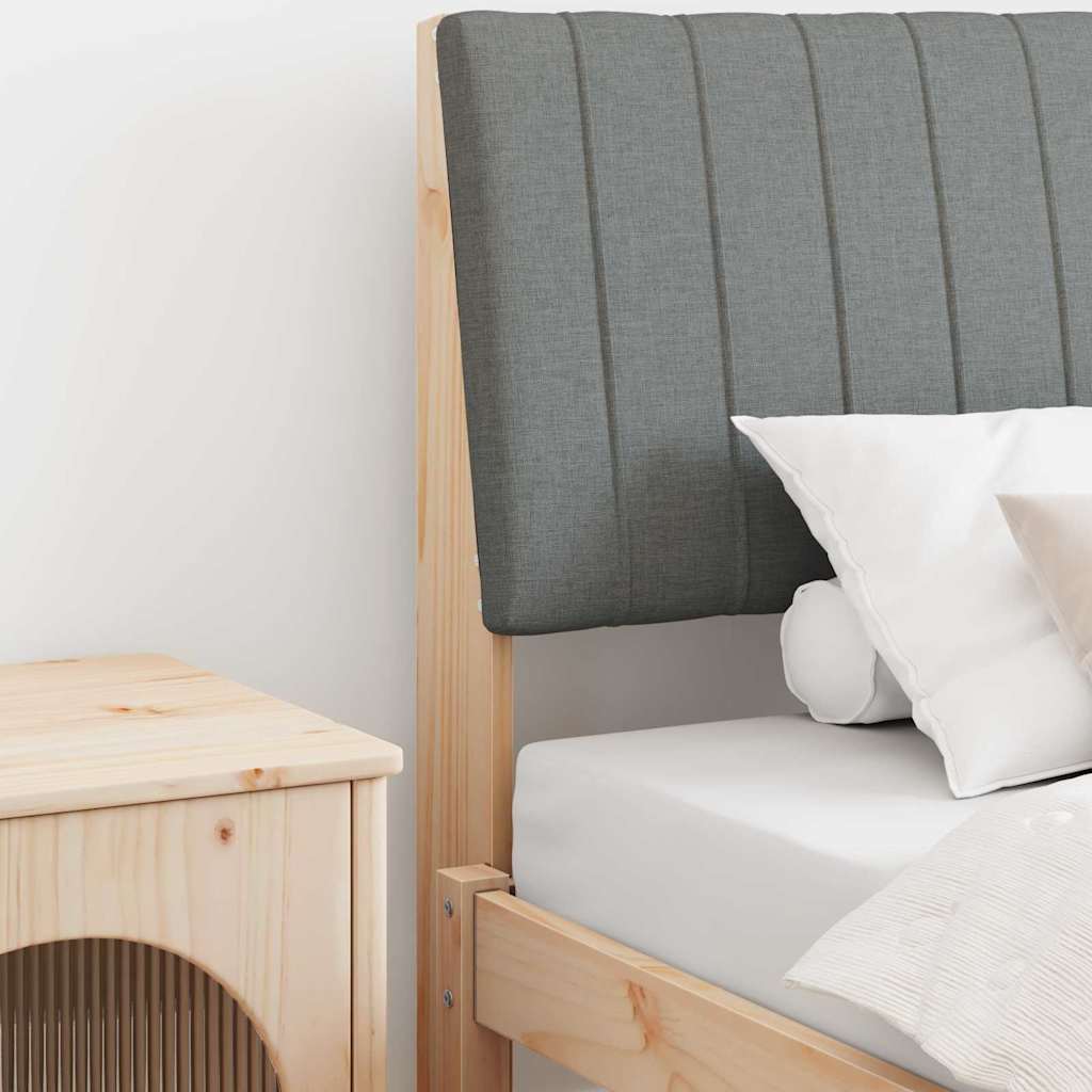 Tête de lit capitonnée Gris foncé 100 cm Pin massif - XIOS