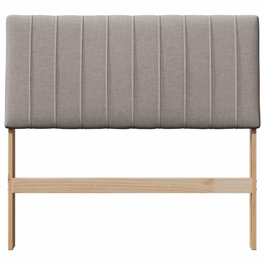 Tête de lit capitonnée Taupe 100 cm Pin massif - XIOS