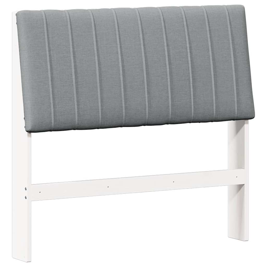 Tête de lit capitonnée Gris clair 100 cm Pin massif - XIOS