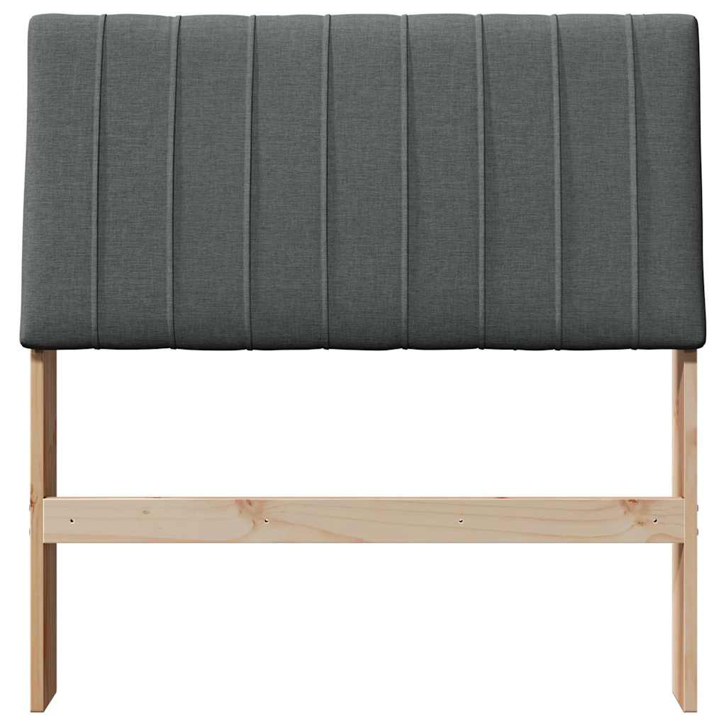 Tête de lit capitonnée Gris foncé 90 cm Pin massif - XIOS