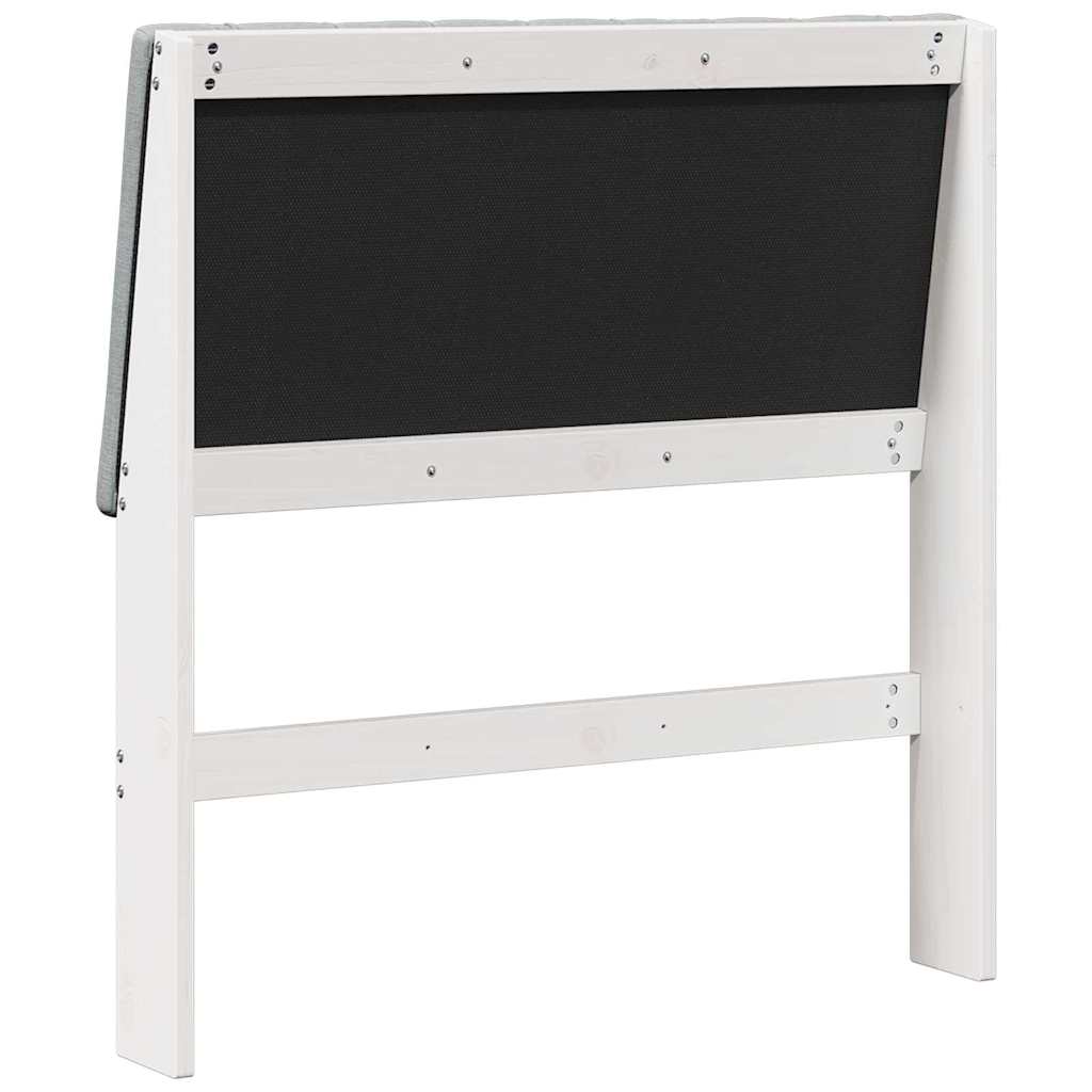 Tête de lit capitonnée Gris clair 90 cm Pin massif - XIOS