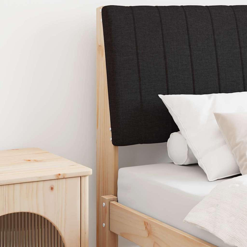 Tête de lit capitonnée Noir 80 cm Pin massif - XIOS