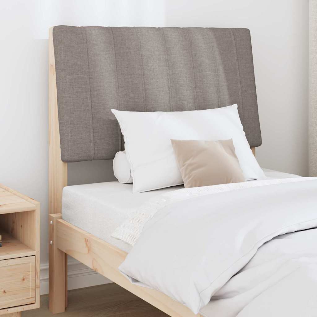 Tête de lit capitonnée Taupe 80 cm Pin massif - XIOS