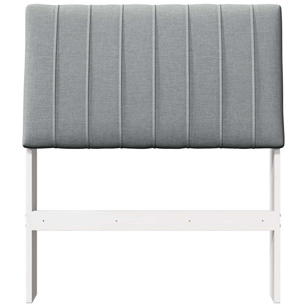Tête de lit capitonnée Gris clair 80 cm Pin massif - XIOS